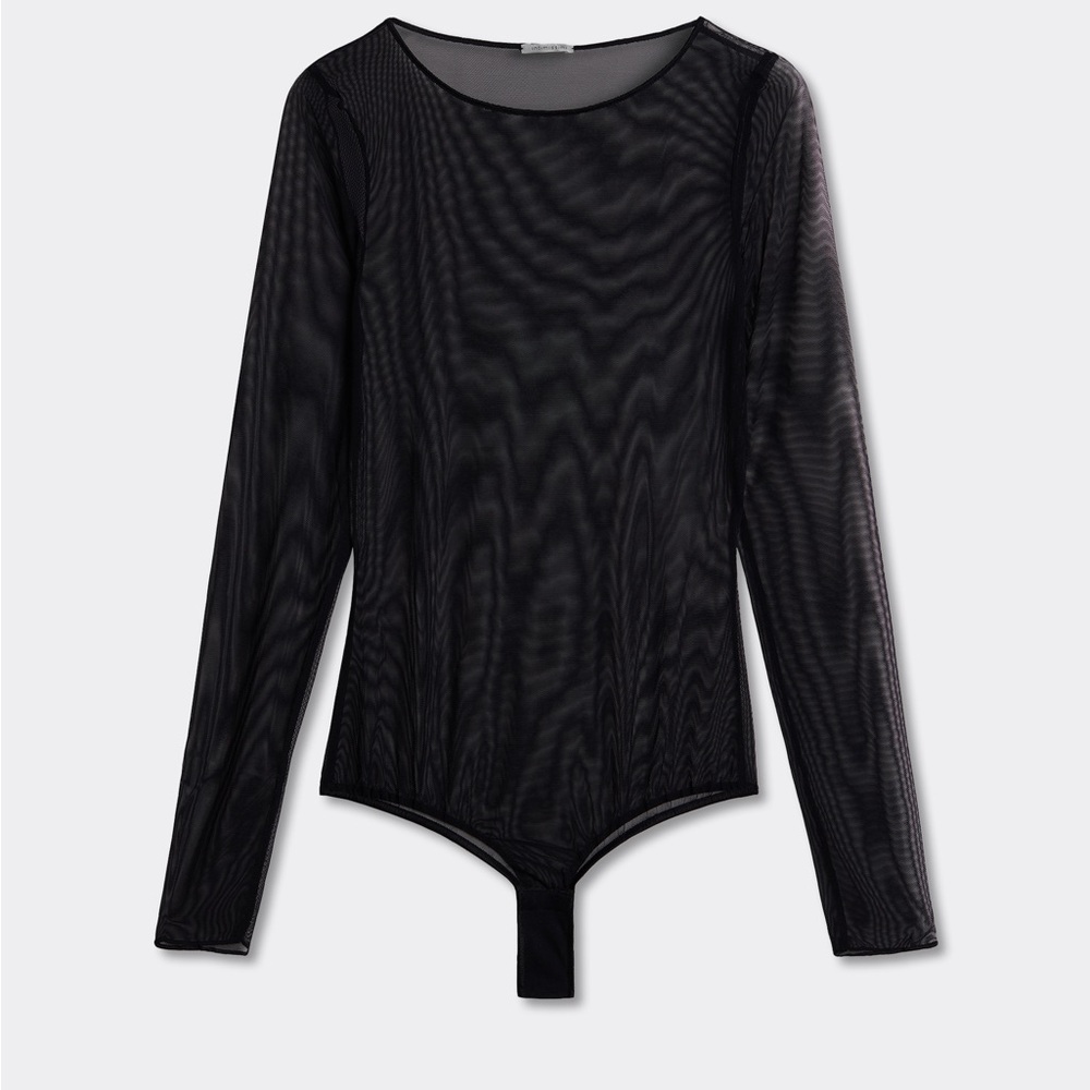 NWOT Intimissimi Long Sleeve Bodysuit in Tulle